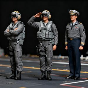 DIORAMA SOLDIERS COMMAND AMERICAN AIR FORCE AIRCRAFT CARRIER