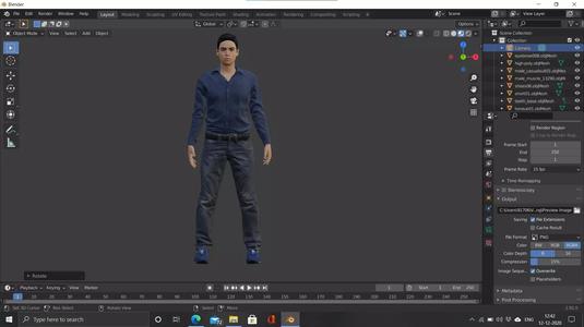 3D Male Model character