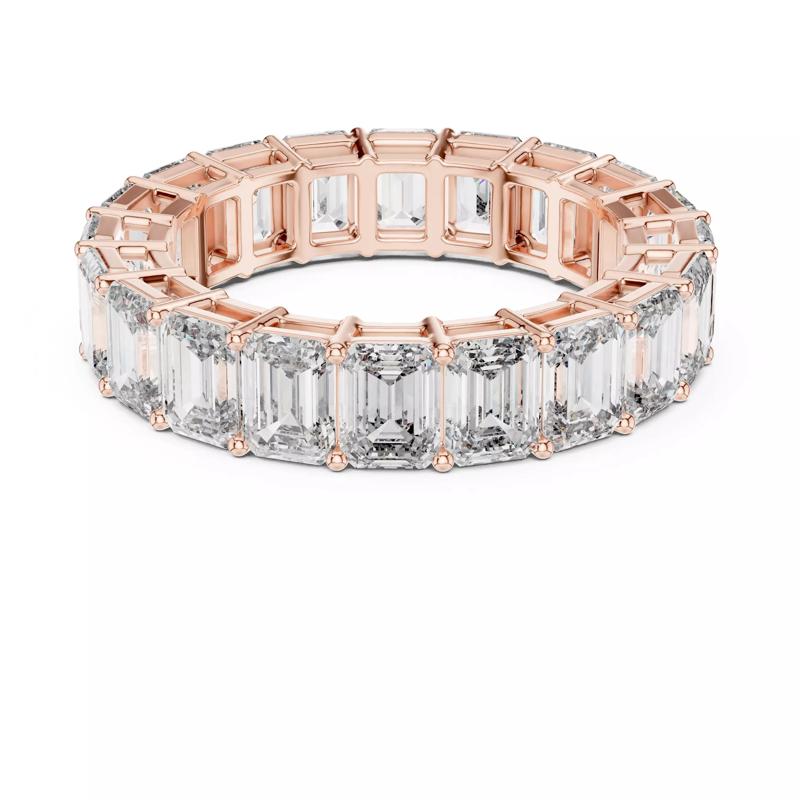 Emerald Eternity Band Ring 3dm stl renders animation videos
