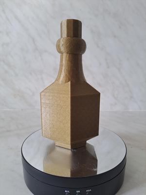 Vase in the shape of a flask