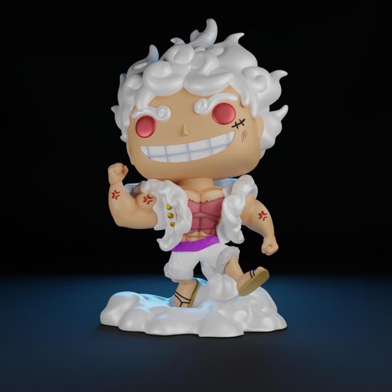 One Piece Luffy Gear Fifth Muscle-man funko POP fanart ~digital .stl files~.