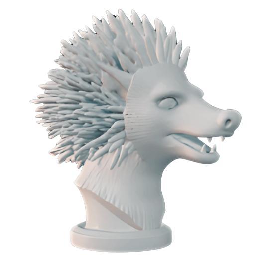 Spiked Porcupine Bust