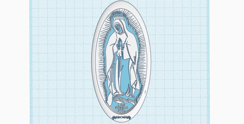 Virgin Mary icon, Mother of God, Our Lady of Fatima Miracle, medalion, Christian gift, spiritual wall art decor, keychain
