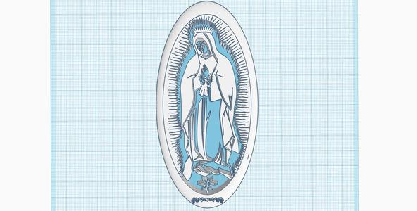 Virgin Mary icon, Mother of God, Our Lady of Fatima Miracle, medalion, Christian gift, spiritual wall art decor, keychain