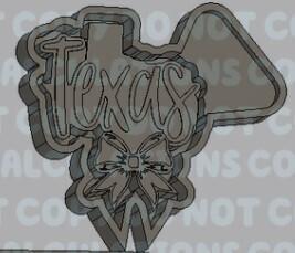 States with Bow Silicone Mold Housing - Texas