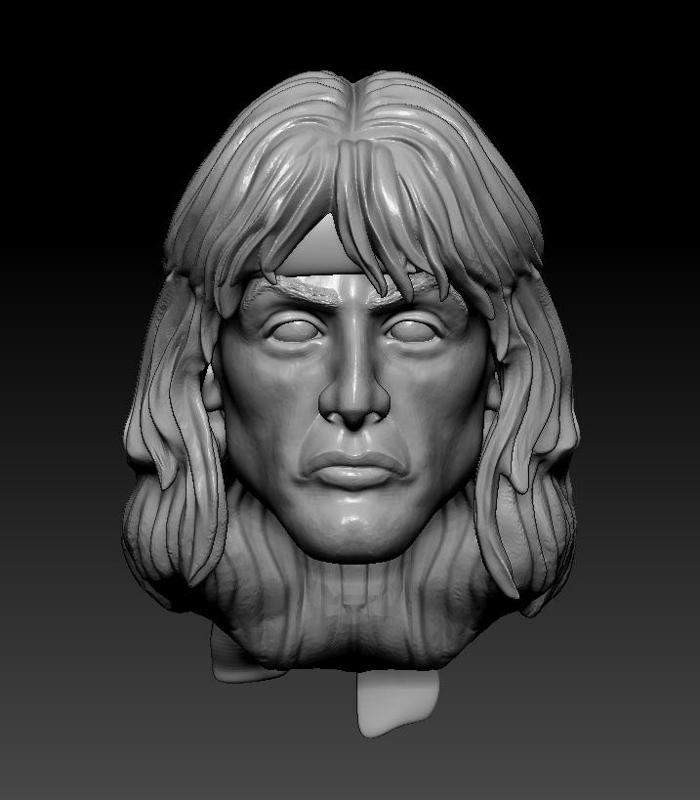 1 heads action figure Rambo Stallone