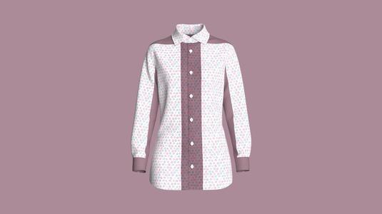 Female Print Shirt  | Marvelous / Clo3d / obj / fbx