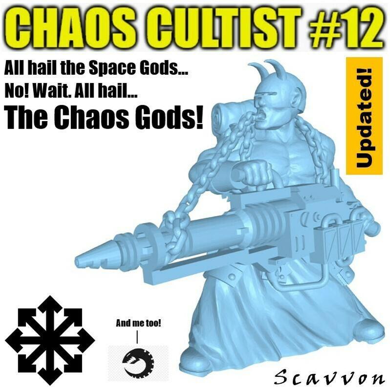 Chaos Cultist #12 Heavy Specialist with Las-cutter