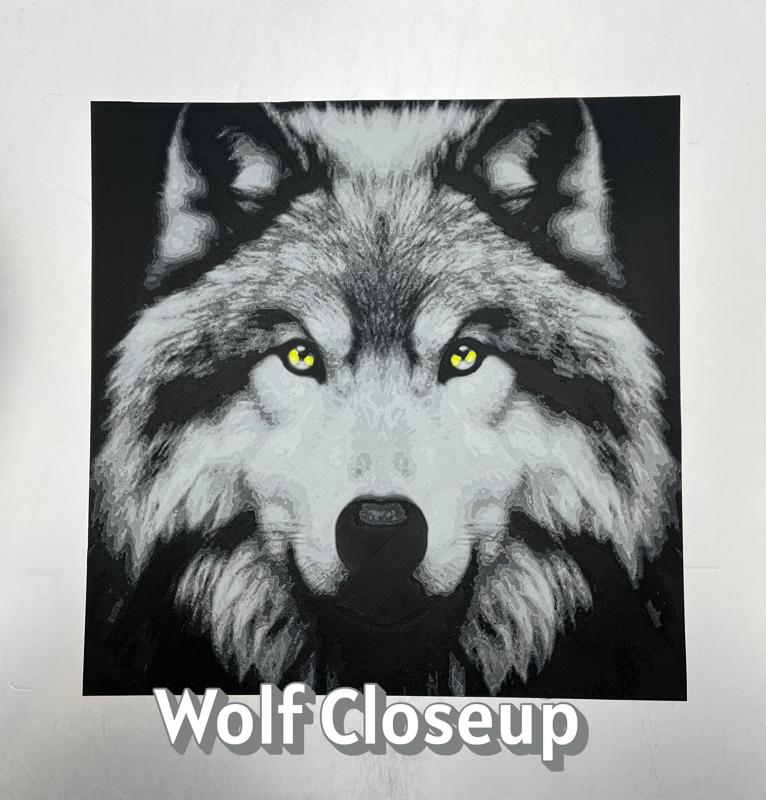 Wolf Closeup Hueforge
