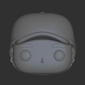 Funko Pop Male Head with cap and earrings