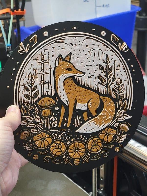 Fox Hueforge Art - Commercial License