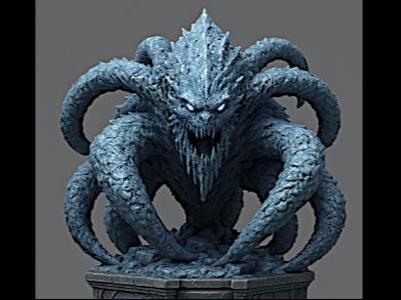 D&D Ice Creature Tentacle Monster