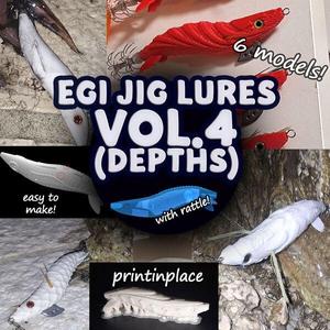 SapoLAB EGI JIG LURES VOL.4 -  DEPTHS (6 models 2.5 size)