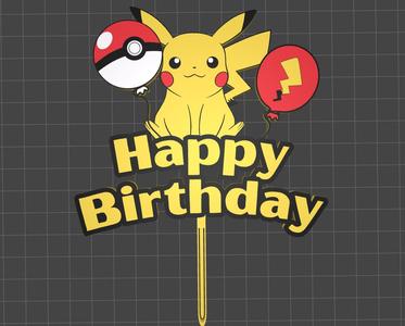 Pikachu Cake topper