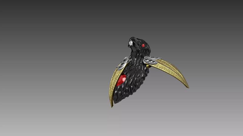 Eagle Pendant movable wings