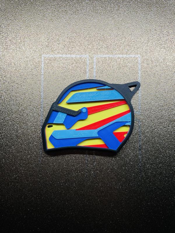 Fernando Alonso 2025 Helmet Keychain