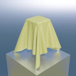 Floating sheet on invisible cube 👻