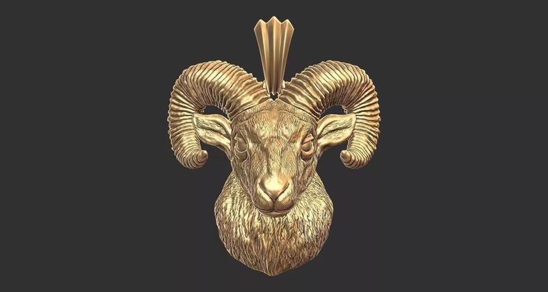 Ram Head Pendant