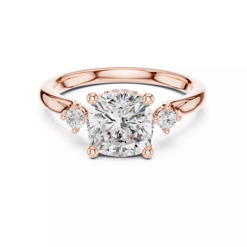 Cushion Cut Diamond Engagement Wedding Ring 3DM STL Video