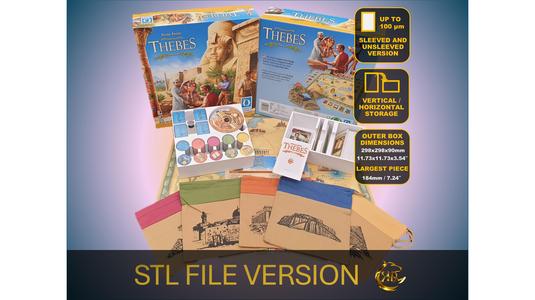 Thebes Board Game Organizer, Thebes Insert, Premium Storage Solution for Thebes games, STL file for 3d printing