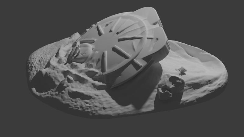 Crashed UFO Decor