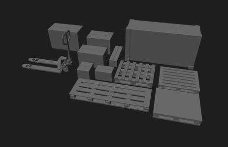 METAL PALLETS, PALLET TRUCKS AND CRATES