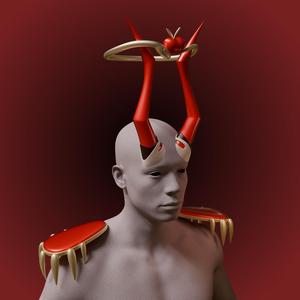 Lucifer Morningstar HORNS  crown HAZBIN HOTEL COSPLAY