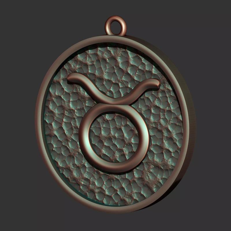 Taurus Sign  Pendant