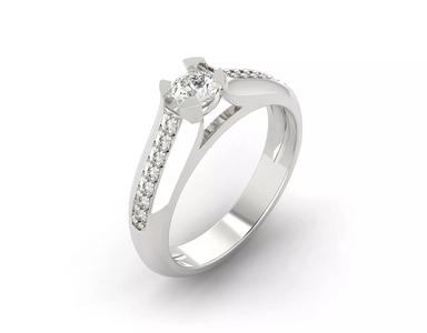 D-0984 diamond engagement ring gold