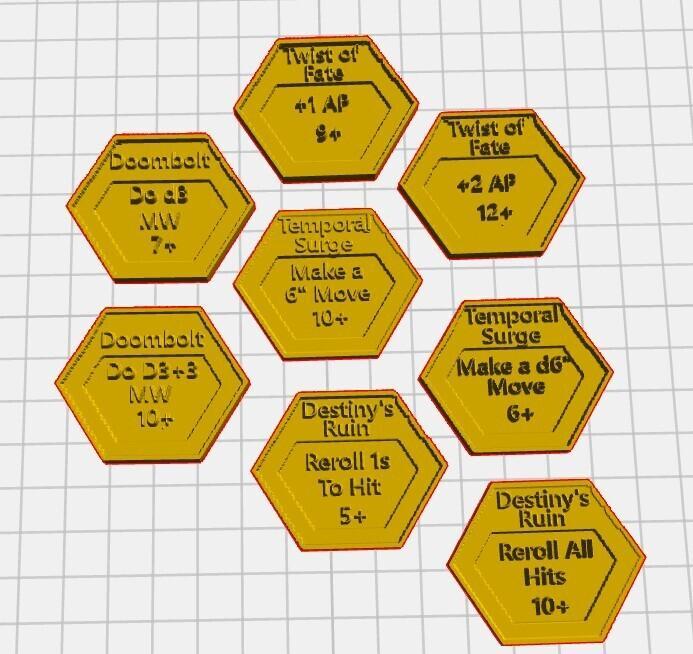 Thousand Sons Spell Tokens 10th Codex