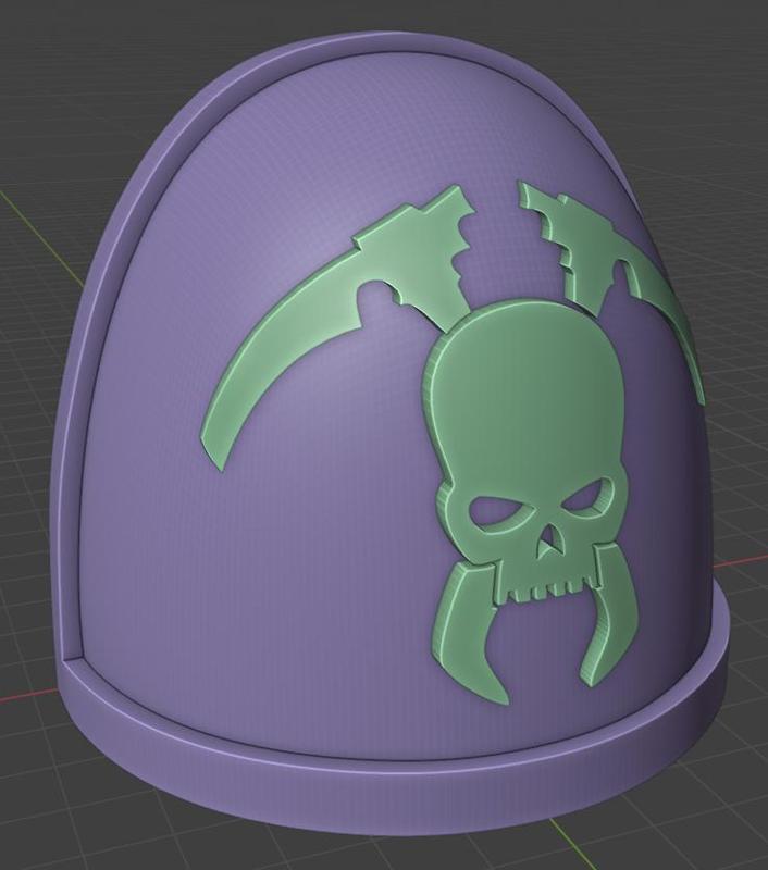 Death Spectres Space Marine Shoulder Pad