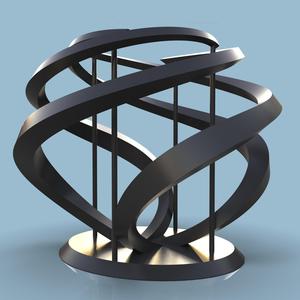 BIG Metal Abstract Sculpture Project Dxf Files for laser cnc plasma , with welding instructions
