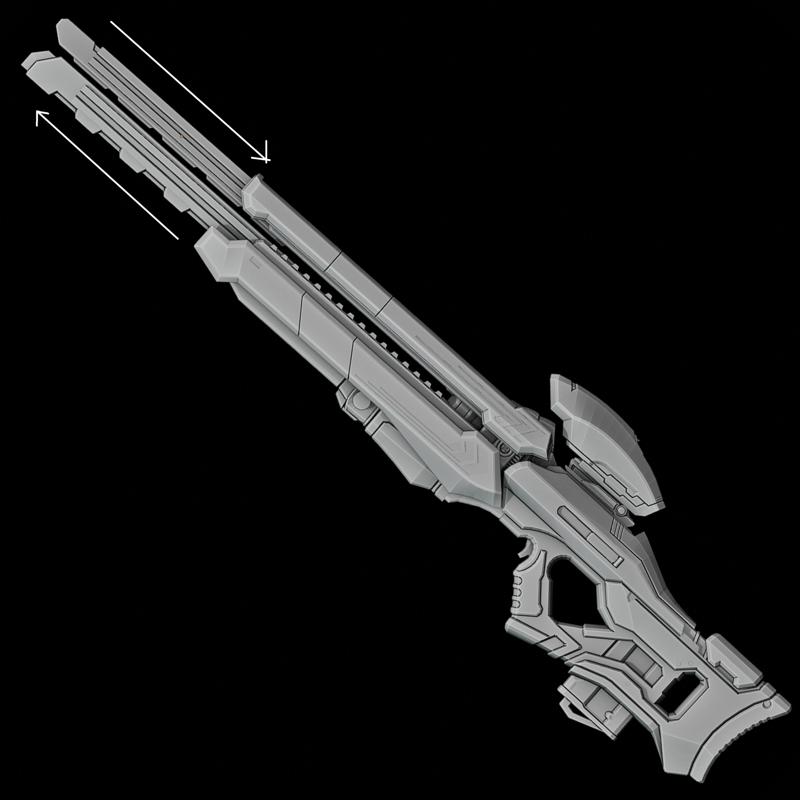 Black Widow - Rifle - Marvel Rivals Cosplay Prop