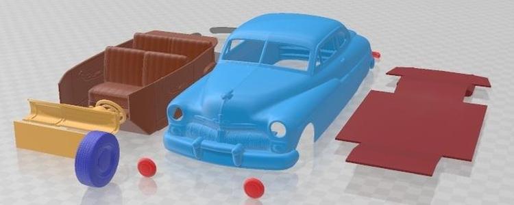 Mercury Coupe 1950 Printable Car