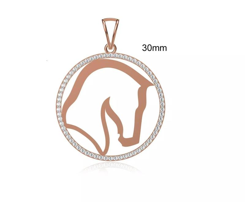 Women Unique Pendant STL OBJ FBX JCD Details