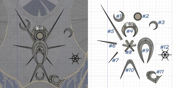 3D files for Dame Aylin cosplay - Baldur's gate 3