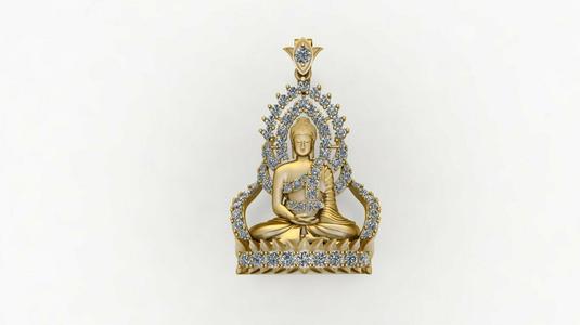 Buddha pendant 3D print model