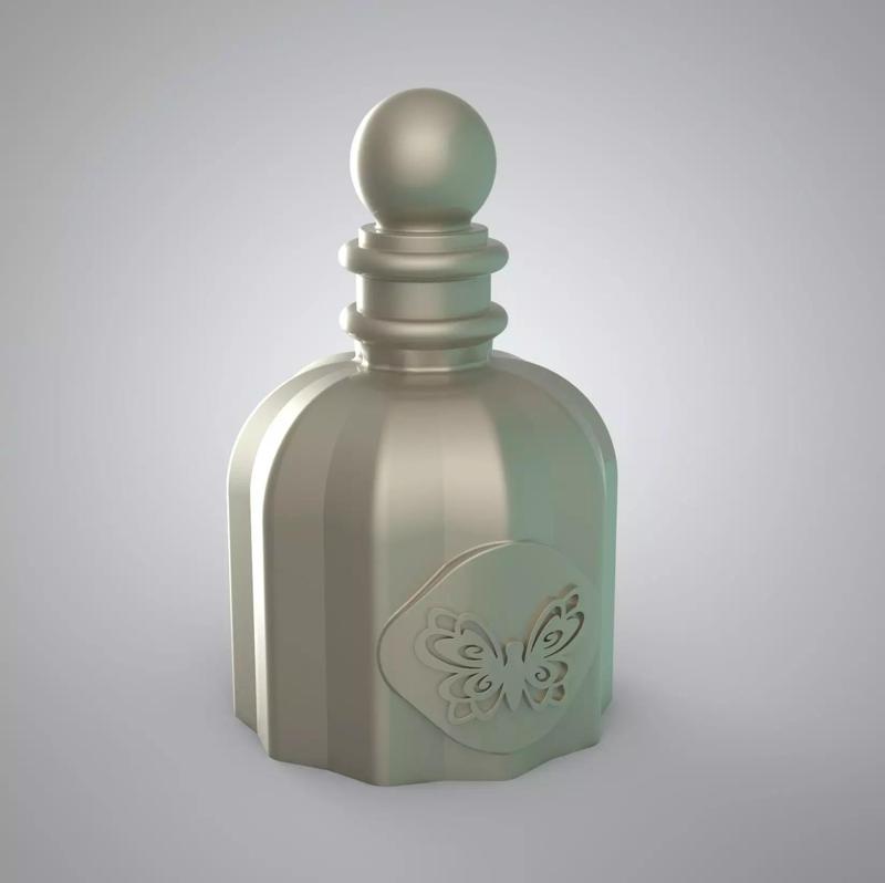 Perfume bottle candle silicone mold