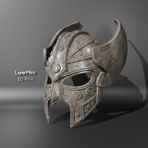 Winged Viking Warrior Helmet STL