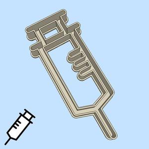 Science and technology cookie cutters - syringe (style 1)