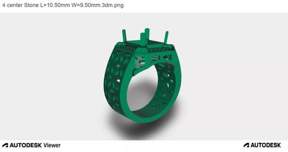 Men Ring with an Asscher Cut Center Stone