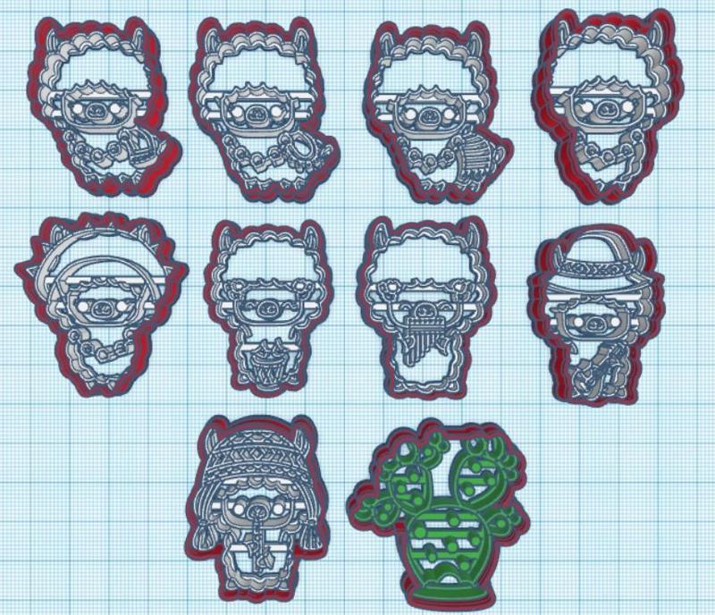 Peruvian Llamita cutter set