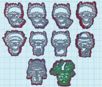 Peruvian Llamita cutter set