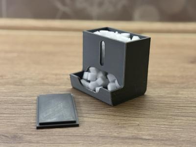 Q-Tip and sponge dispenser IKEA Skadis PCB cleaning
