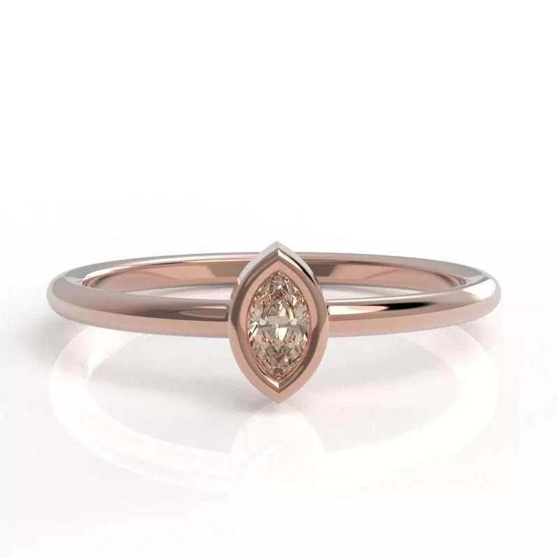 Marquise  bezel ring