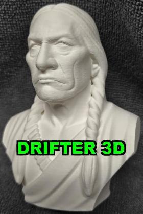 Native American Man Bust 2