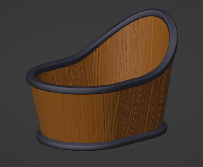 Fancy Bath Tub (28mm Scale)