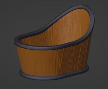 Fancy Bath Tub (28mm Scale)