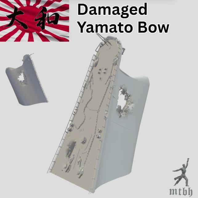 Yamato Damaged Bow - Desk Model