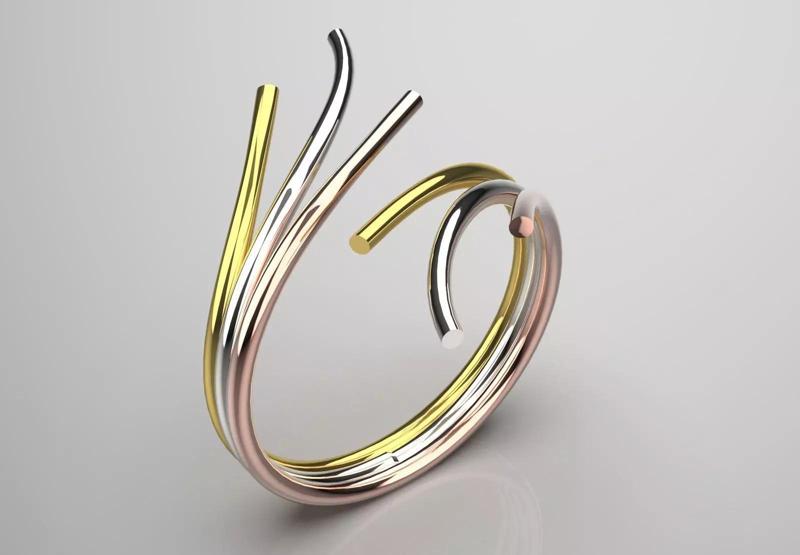 minimal gold ring gr0123